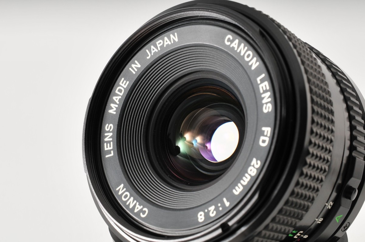 MINT] Canon New FD NFD 28mm F2.8 Wide Angle MF Lens From
