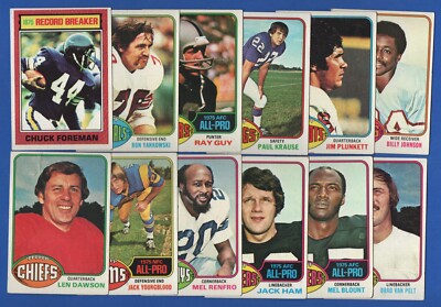 1976 TOPPS NFL FOOTBALL CARD 1-528 SEE LIST