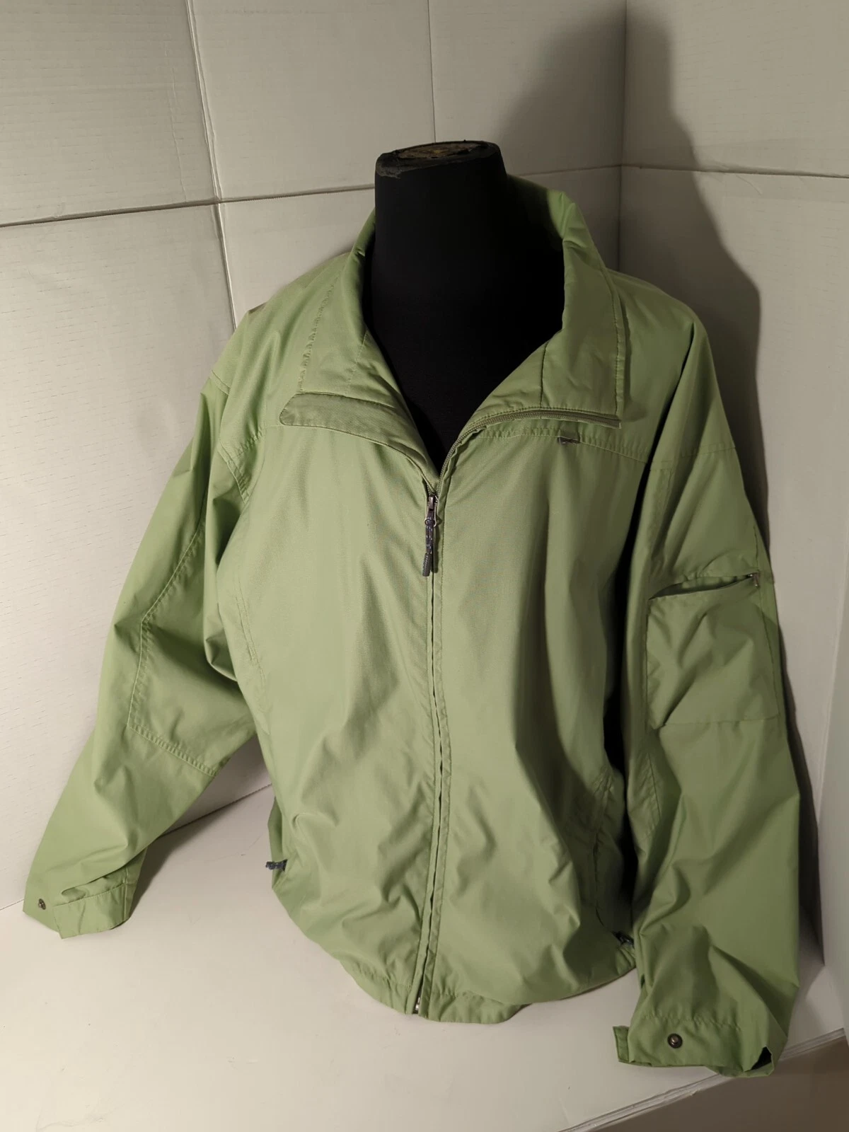 Rebar Morrison Full zip Nylon Softshell Jacket Men XL Green Super Nice Condition