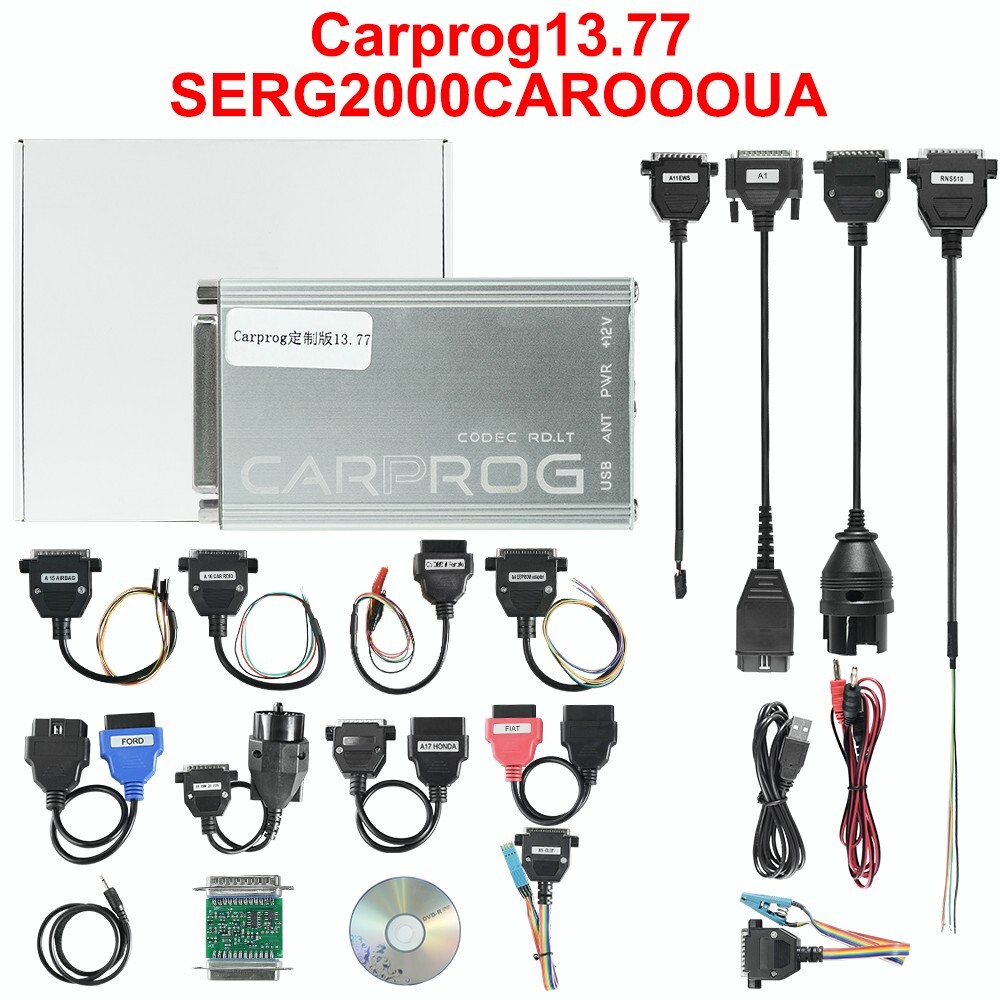 Online Carprog 13.77 Full Adapters with keygen For Radio/IMMO ECU