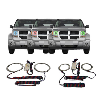 RGB Multi Color CHS Headlight & Fog Light Halo kit for Dodge Nitro 07-12