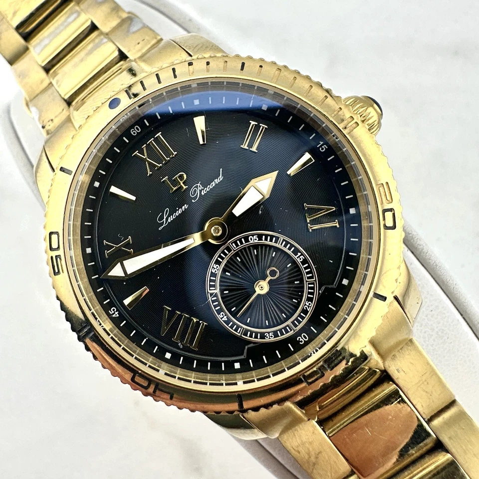 Lucien Piccard Misty Rose Feminino 3 Mãos Tom Dourado 38mm Estojo, Tem Nova Bateria - Imagem 2 de 4