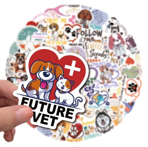 10 Random Vet Tech Animal Stickers Veterinarian Decal Laptop Hydro Free Shipping - Picture 4 of 7