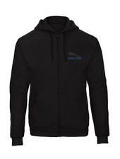 Jaguar bestickte Hooded Sweatjacke mit Reißv...