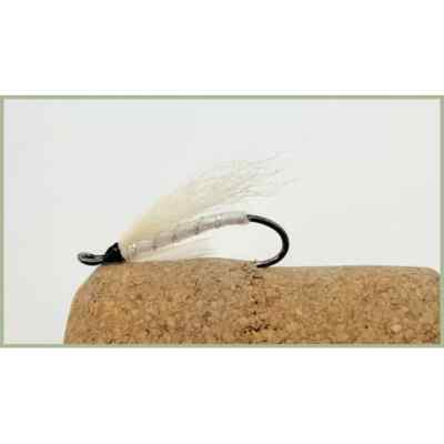 Salmon or Sea Trout Flies, 3 Pack Single Hook Polar White,  Salmon Flies