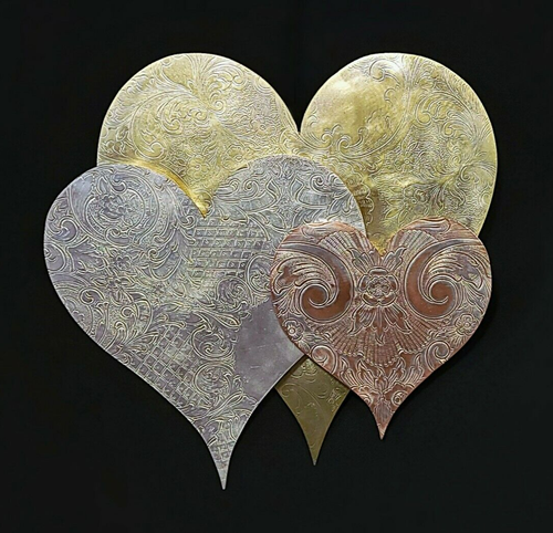 Wall Metal Art Heart Cloud #1577 Housewarming Valentines Day Christmas Present