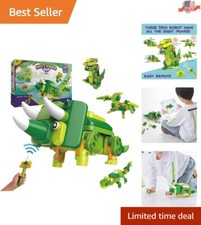 Dinosaur Building Blocks with Electric Remote Control - Fun STEM Learning Toy