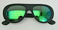 Sunglasses Havaianas RIO/Med Black Frame Green Mirror Lens Brazilian Flag Icon