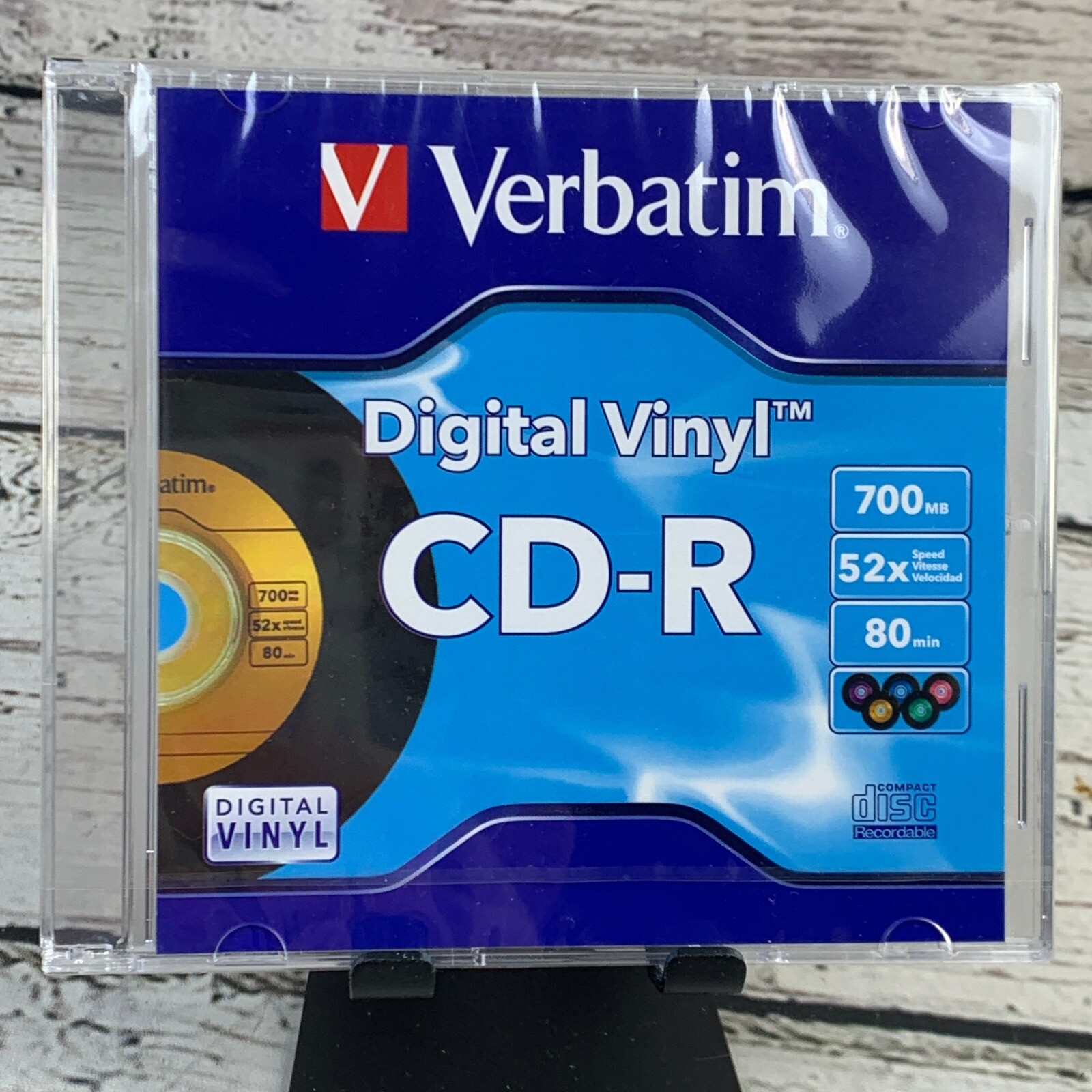 Verbatim Digital Vinyl CD-R 700MB 52x Speed Recordable Audio Data Disc NEW