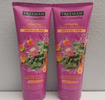 Freeman  Feeling Beautiful  Facial Cactus + Cloudberry Water Gel Mask (2 Pack)