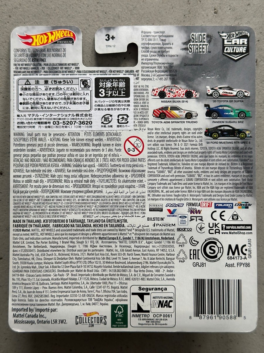 Hot Wheels Slide Street PANDEM SUBARU BRZ Real Riders Car Culture