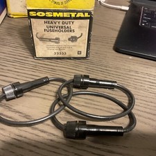 SOSMETAL HEAVY DUTY UNIVERSAL 32333 Bussmann Fuse Holder, 30A, NOS F61  3 