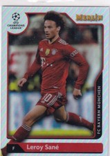 Topps Merlin Chrome Champions League 2022 Numéro 69 Leroy Sane Silver Réfracteur