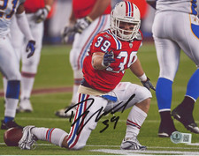 Danny Woodhead Signed Autographed 8x10 Photo Beckett COA HOF New England Patriot