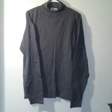 Box Turtleneck sweater mens medium gray new 100% cotton long sleeve spring wear 