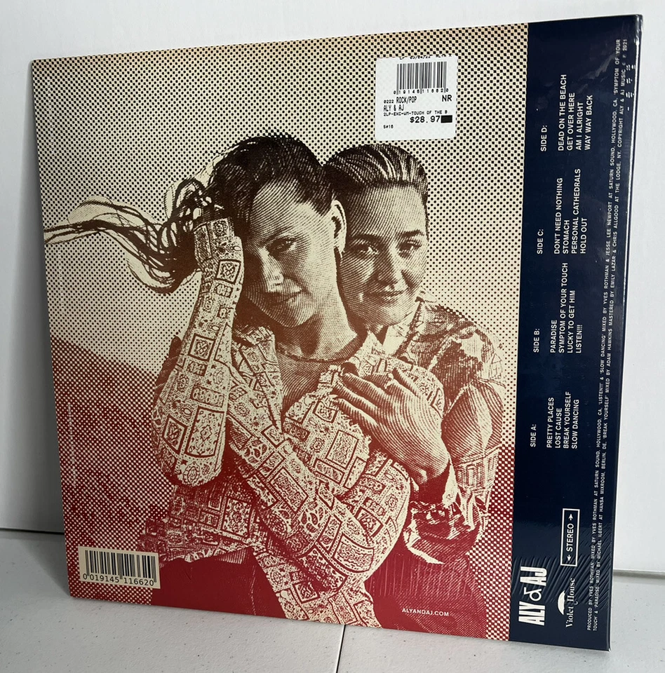 Aly & Aj - A Touch Of The Beat LP SEALED Yellow Vinyl Walmart Exclusive Record - Image 2 of 2