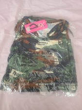 Women Set 2 Piece Bra and Pant Camouflage Fashion Beauty XL/XXL 100 Cotton