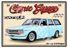 <!--F#f_0-->DATSUN 1600 STATION WAGON QUALITY A4 ART PRINT ( 8 CAR COLOURS)<!--F/-->