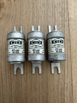 MEM 80 AMP BS88 gG HRC Industriesicherung SD5 3er-Set