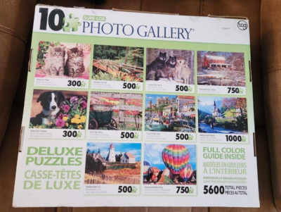 10 Puzzles Sure-Lox Photo Gallery Kittens Puppies Landscapes Wolves Nature