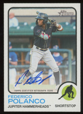 2022 Topps Heritage Minor League Real One Federico Polanco #ROA-FP Auto Rookie