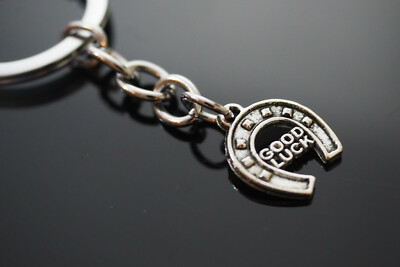 Horseshoe ''Good Luck'' Silver Key Chain Charm Pendant Keychain Gift Goodie Bag