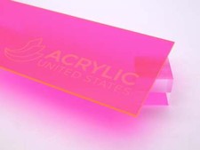1/8" Pink Fluorescent 9095 Acrylic Sheet