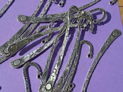 Silber Metall 12 cm Lesezeichen ''Himmlisch'' zum Basteln