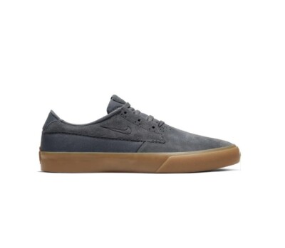 NIKE SB SHANE SKATEBOARD SHOES GRAY SUEDE GUM SOLE BV0657-001 MEN'S SIZE 7