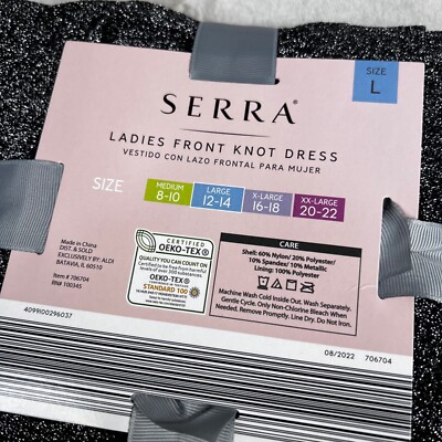 serra ladies front knot dress The DRESS by Serra for Aldi