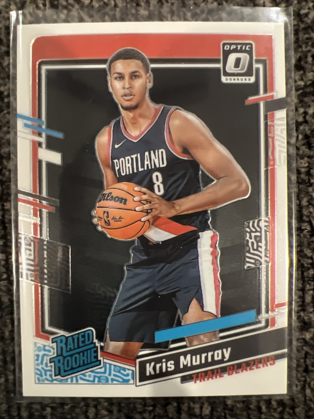 2023-24 Donruss Optic Base Rated Rookie Kris Murray Portland Trail Blazers #213