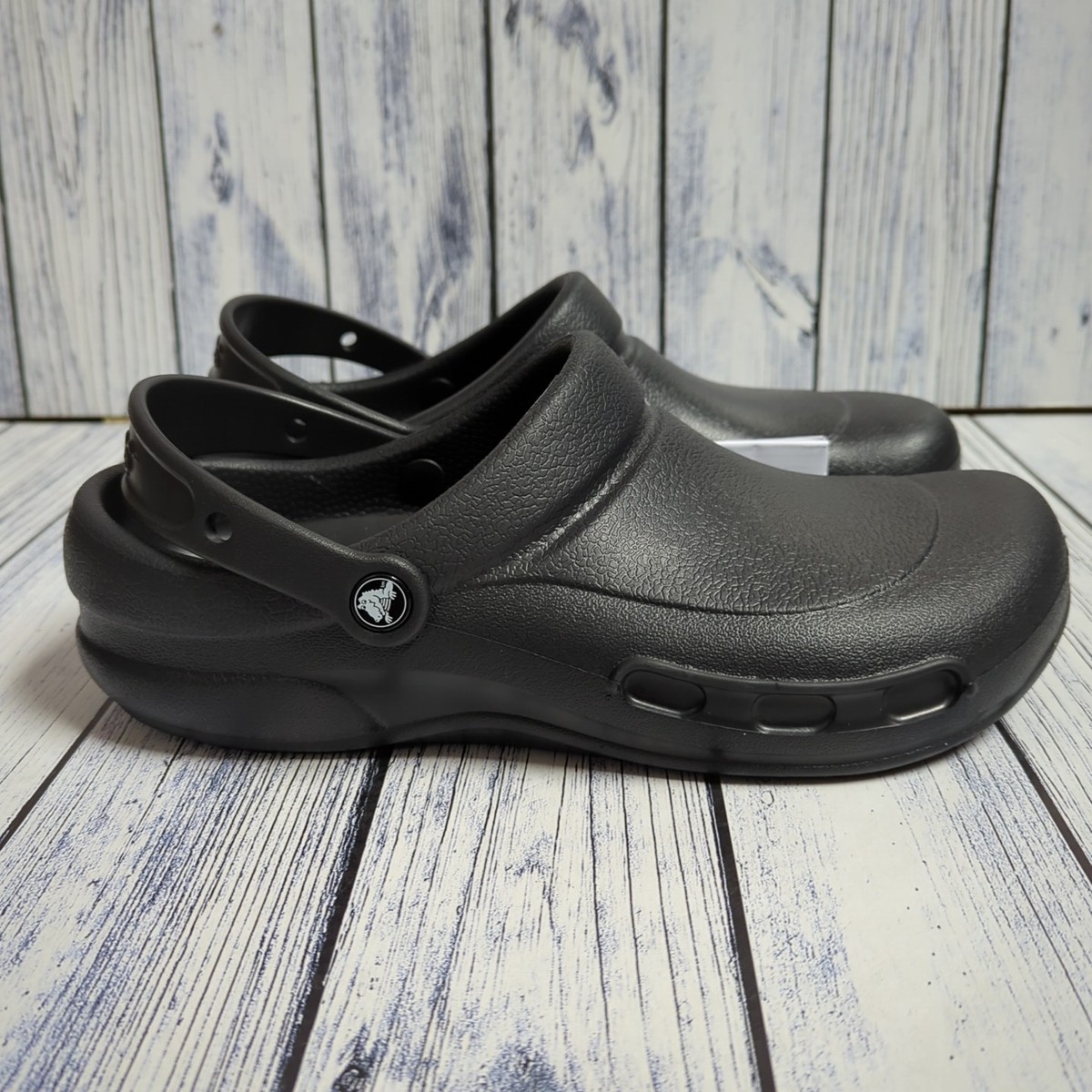Crocs Bistro Work Clogs Slip Resistant Chef Shoes Black UK 10