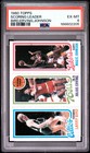 1980 Topps Scoring Leader Larry Bird/Julius Erving/Magic Johnson Rookie PSA 6