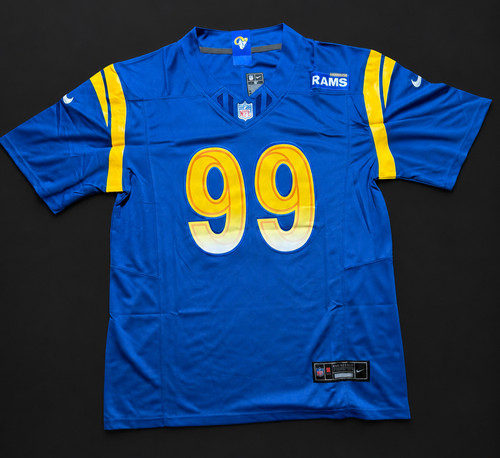 Aaron Donald #99 Los Angeles Rams Blue Stitched Mens Game Jersey NFL Football