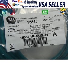 NEW Allen Bradley 1585J-M8HBJM-10 Ethernet Media Patch Cord 10m 600v-ac