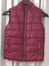 New W Tags Calvin Klein Children's Unisex Maroon Front Full Zip Vest Size 7 HCL