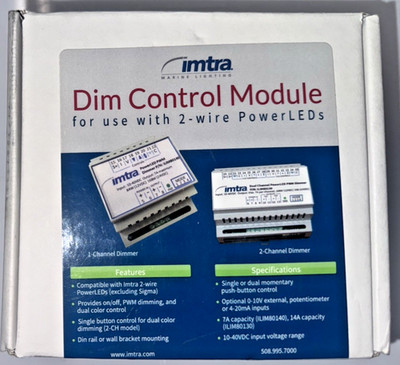 IMTRA ILIM80140 - PowerLED Dimming Module, 2-Channel 10-40VDC, 7A x 2, IP40, NEW