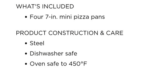 Cuisinart Bronze 4 Mini Pizza Pans Perforated Non-Stick 7” Round No Box New - Picture 3 of 3