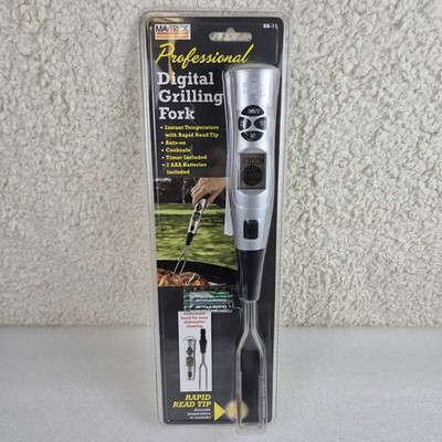 Maverick Bar B  Q Digital Grilling Fork BBQ Thermometer- Pre Programmed 13In NEW