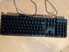 STGAubron Backlit Game Keyboard and Mouse - RGB, Raised Keys