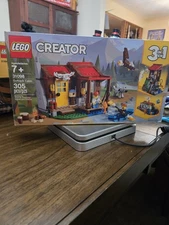 LEGO Creator 31098 Outback Cabin 3in1 Complete Set Box Manuals Minifigs