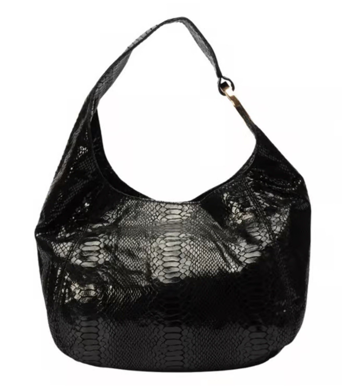 Michael Kors Fulton Black Python Snakeskin Emboss… - image 14