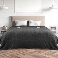 Electric Heated Blanket Queen Size 84''X90'', Fast Heating with Dual Controllers