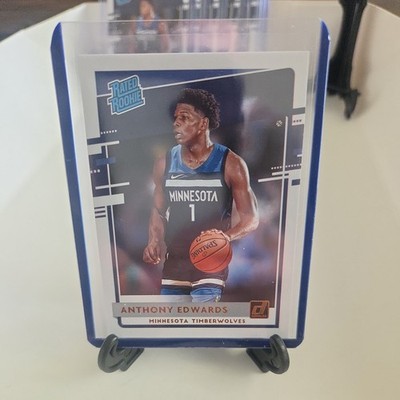 2020-21 Panini Donruss Rated Rookie Anthony Edwards #201 Minnesota Timberwolves