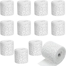 12 Pack Plaster Cloth Rolls for Crafts Plaster Gauze Bandages 2" X 106" White