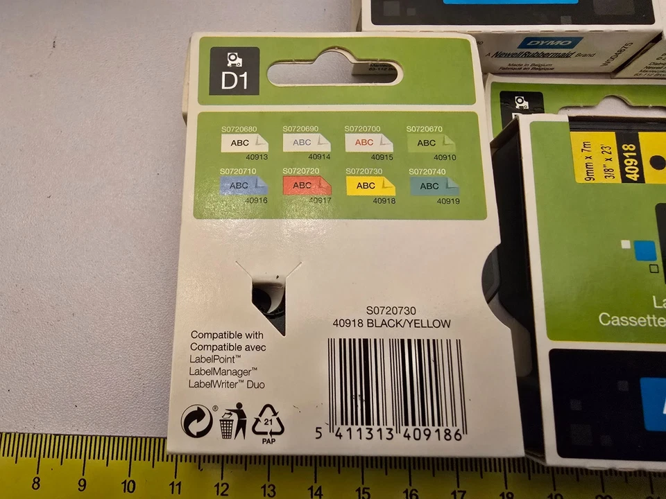 DYMO LABELMANAGER 160 LABEL PRINTER MAKER NEW! + 5x D1 Black on Yellow 9mm 40918 - Image 3 of 4