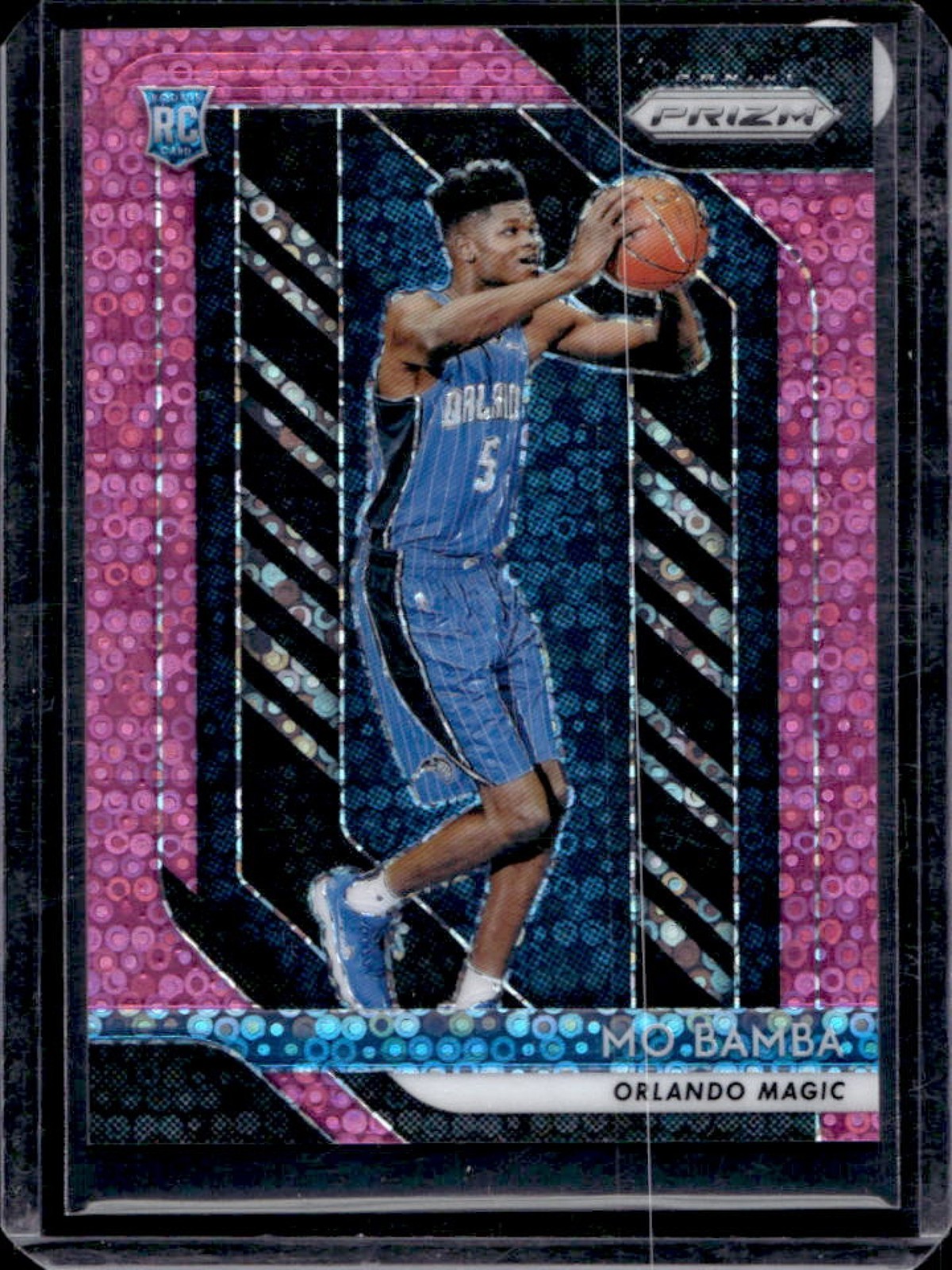 2018-19 Prizm Mo Bamba Prizm Fast Break Pink Rookie RC #28/50 Magic