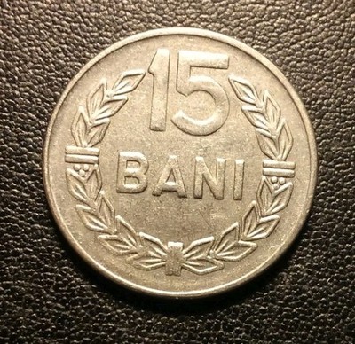 1966 Romania 15 Bani Coin
