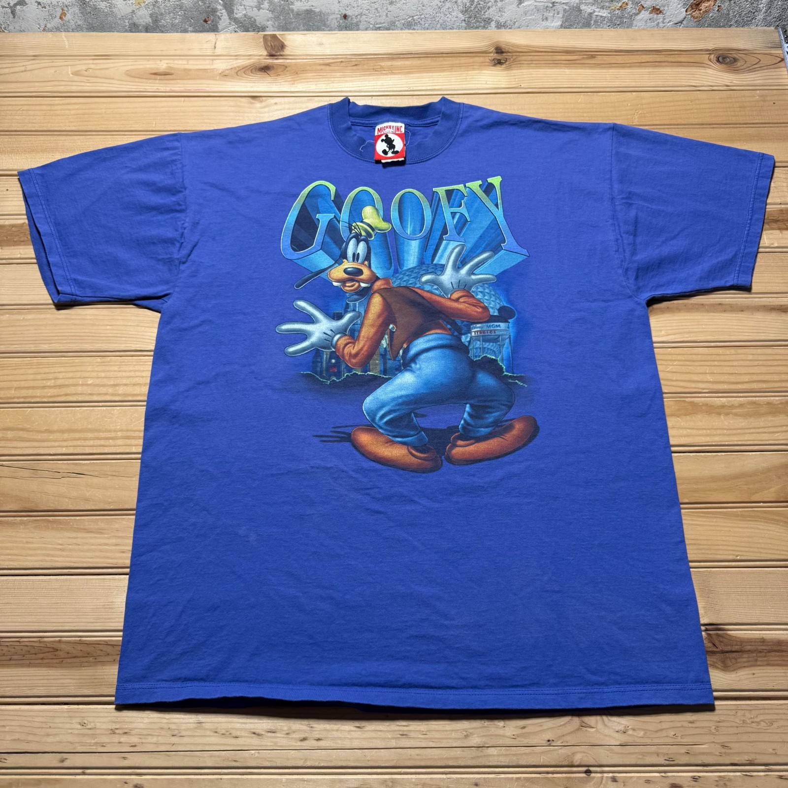 Vintage 90s Disney Goofy MGM Studios Cartoon Graphic T-Shirt Men's - Size XL