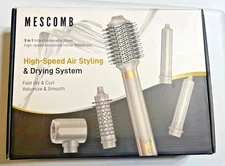 5-in-1 Hot Air Styler – Fast Hair Dryer with Auto Wrap Curlers & Volumizin